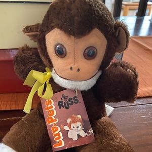 REDUCED NWT Vintage Russ Luv-Pets Monkey